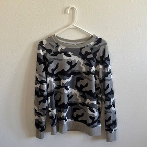 Oversized Camo Crewneck